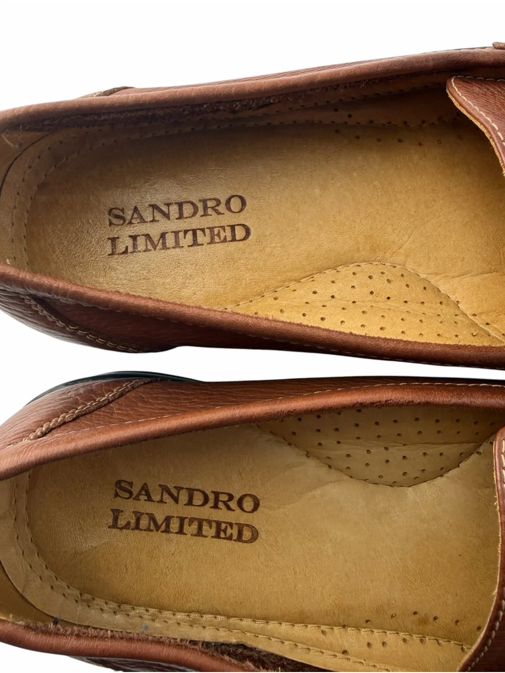 Sandro Men’s Moscoloni Leather Slip-On Classic Old Money Preppy Loafers Size 9